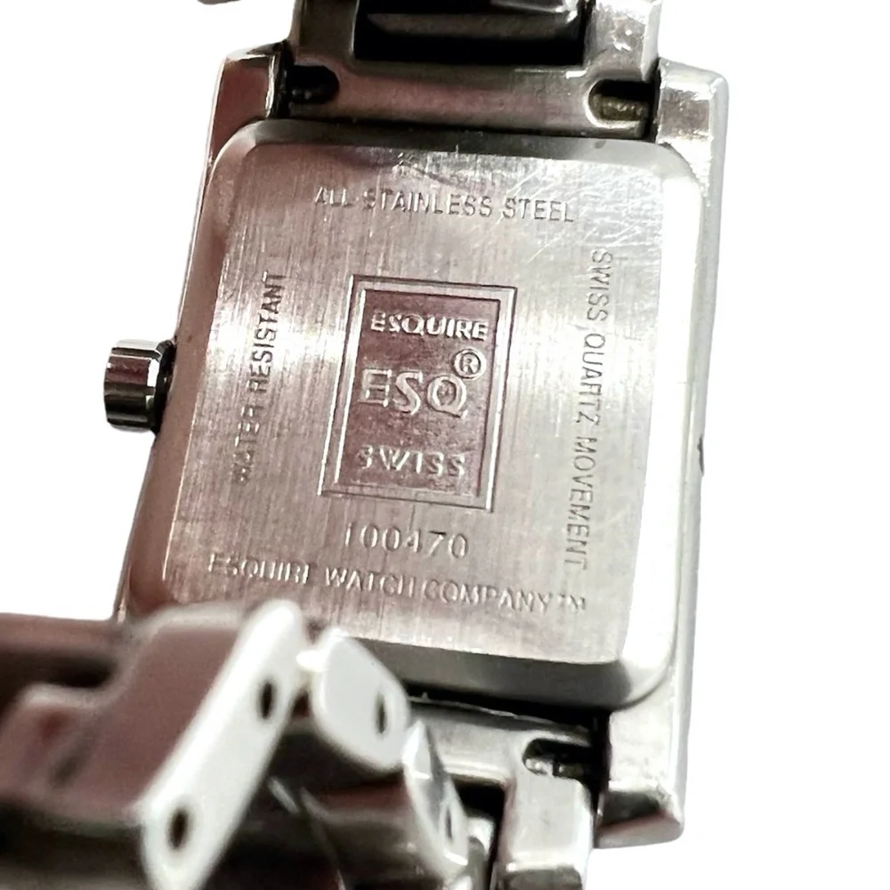 ESQ. ESQUIRE STAINLESS STEEL WATCH